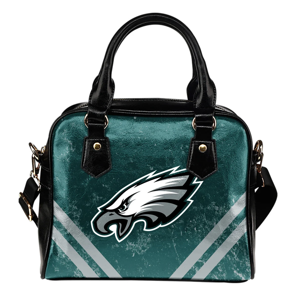 Couple Curves Light Good Logo Philadelphia Eagles Shoulder Handbags Sb0801