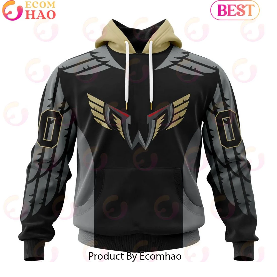 Custom Philadelphia Wings Jersey Personalized Letters Number Hoodie, Zip Hoodie, Man - Women, Warm, Premium Quality HZ0501