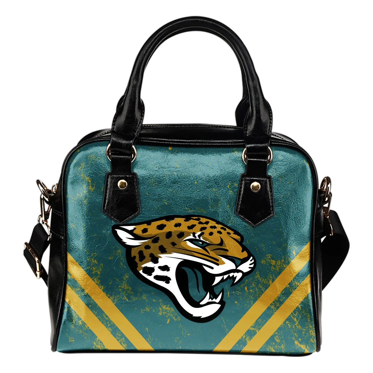 Couple Curves Light Good Logo Jacksonville Jaguars Shoulder Handbags Sb0801