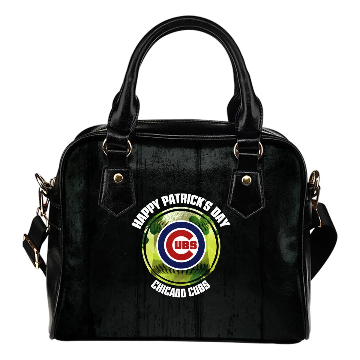 Retro Scene Lovely Shining Patrick's Day Chicago Cubs Shoulder Handbags Sb0801