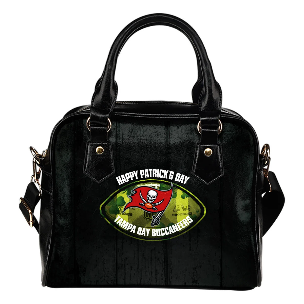 Retro Scene Lovely Shining Patrick's Day Tampa Bay Buccaneers Shoulder Handbags Sb0801