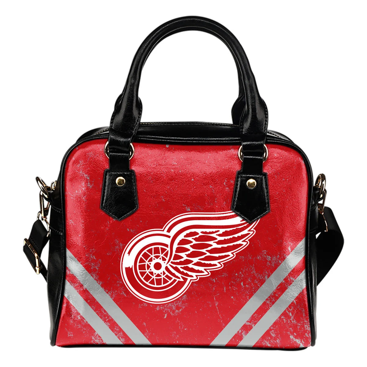 Couple Curves Light Good Logo Detroit Red Wings Shoulder Handbags Sb0801