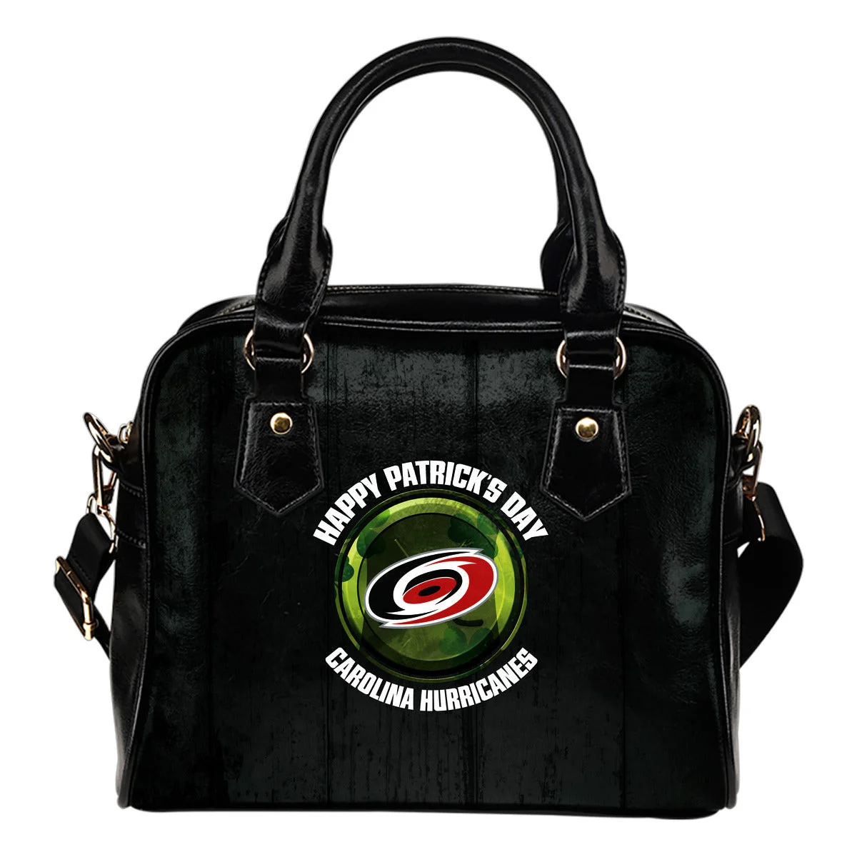 Retro Scene Lovely Shining Patrick's Day Carolina Hurricanes Shoulder Handbags Sb0801