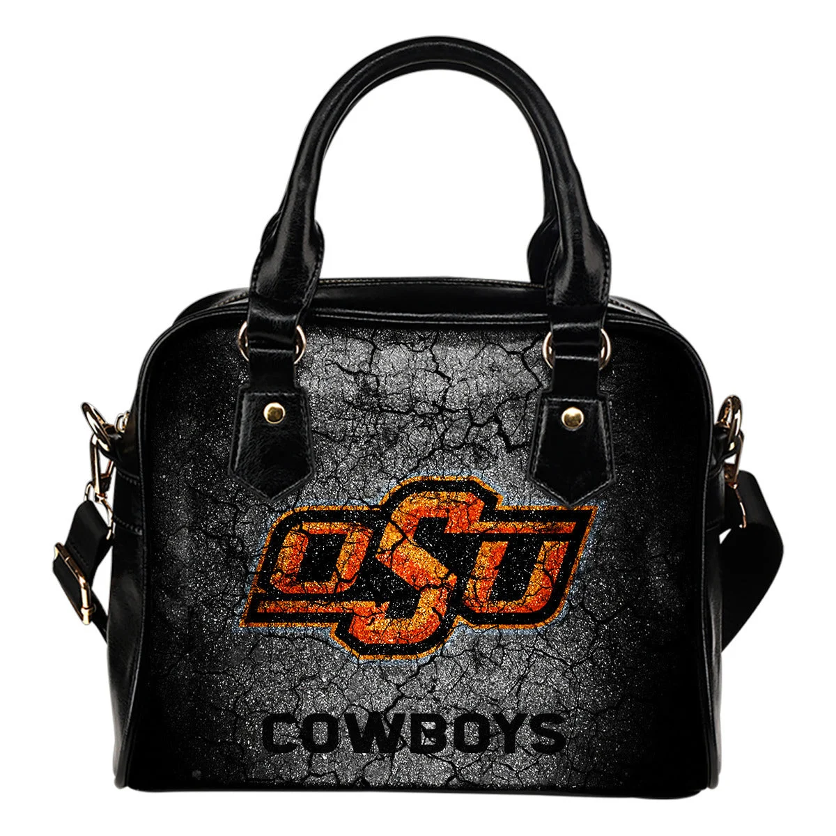 Wall Break Oklahoma State Cowboys Shoulder Handbags Women Purse Sb0801