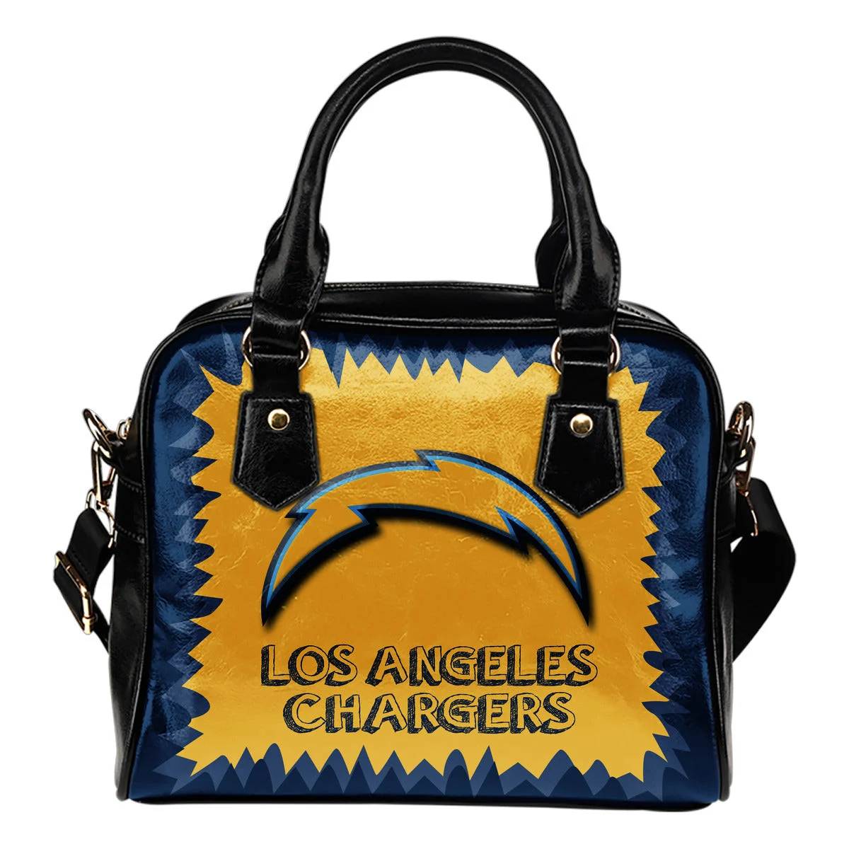 Jagged Saws Mouth Creepy Los Angeles Chargers Shoulder Handbags Sb0801