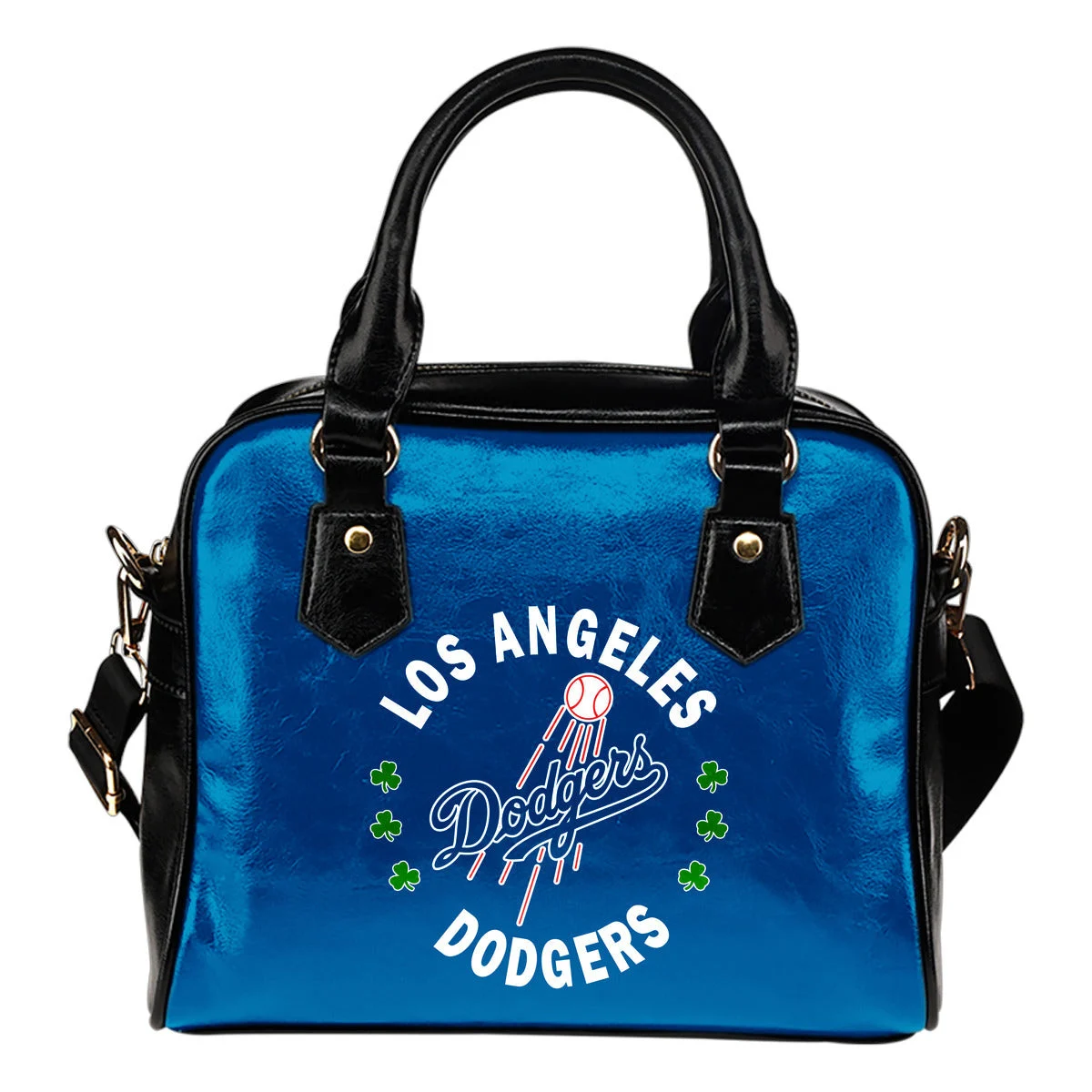 Central Beautiful Logo Circle Lucky Leaf Los Angeles Dodgers Shoulder Handbags Sb0801