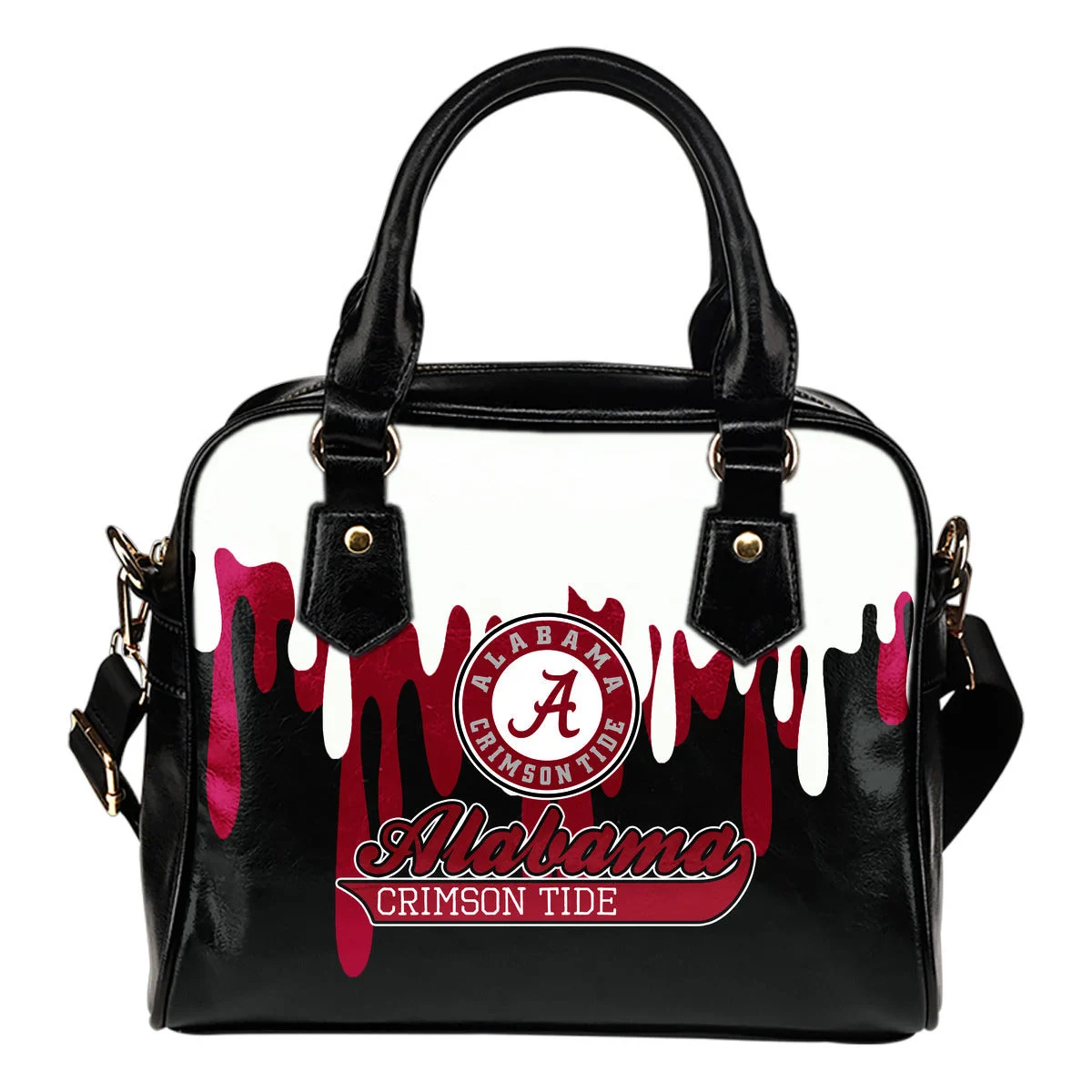 Color Leak Down Colorful Alabama Crimson Tide Shoulder Handbags Sb0801