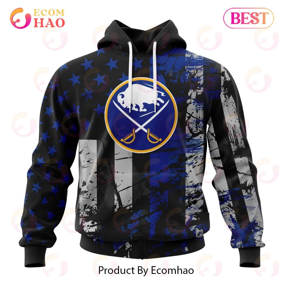 Buffalo Sabres Specialized Jersey For America 3D Hoodie, Zip Hoodie, Man - Women, Warm, Premium Quality HZ0501