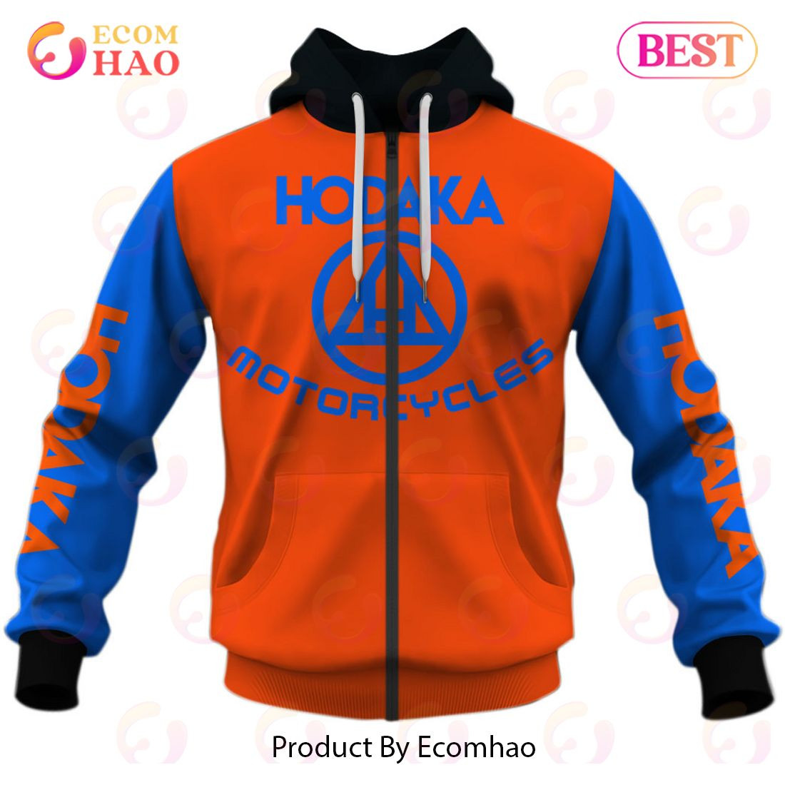 Customize Name Vintage Style Hodaka Motocross Jersey MX Enduro AHRMA Motorcycle Dirt Bike 3D Hoodie, Zip Hoodie, Man - Women, Warm, Premium Quality HZ0501