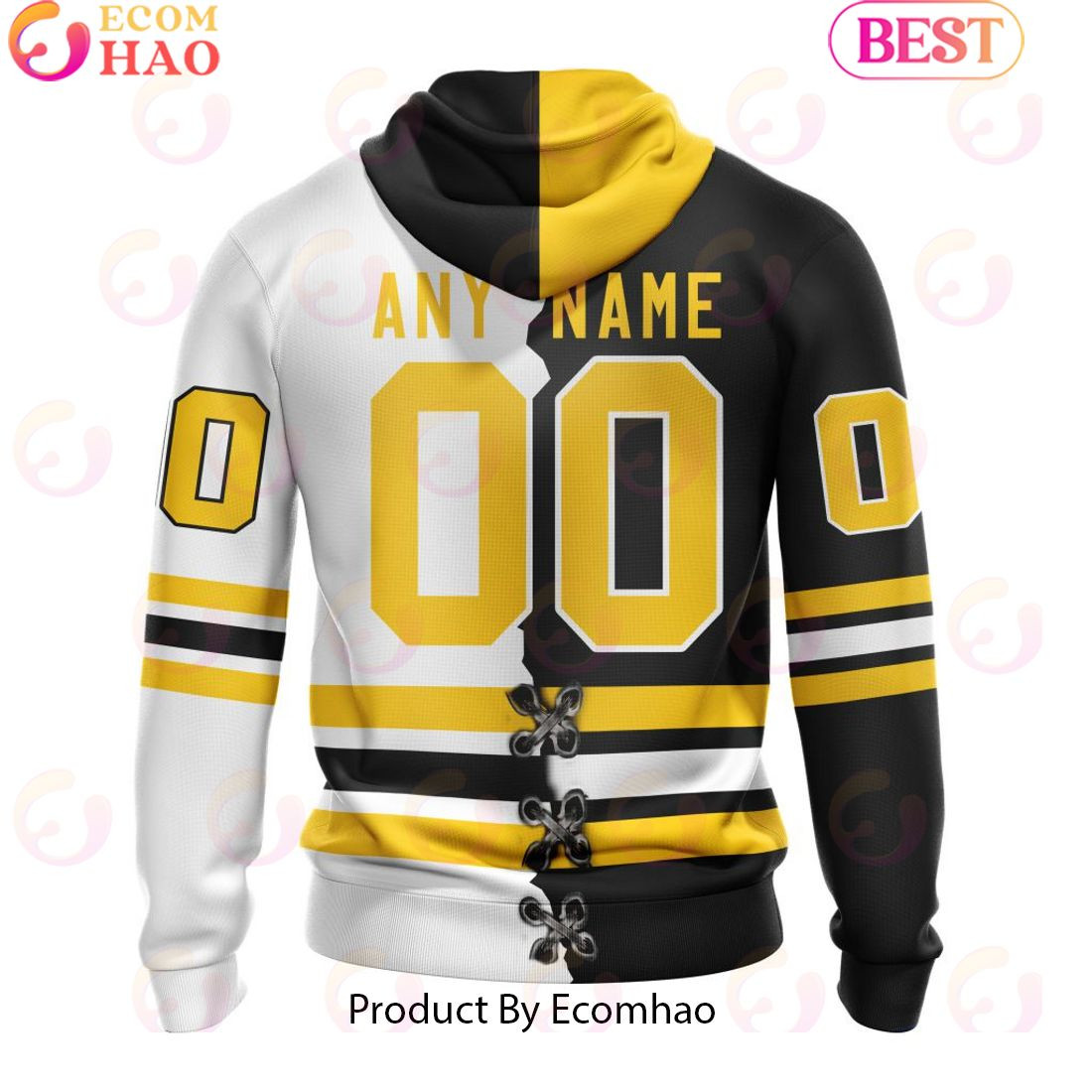 Custom OHL North Bay Battalion Mix Home And Away Jersey Personalized Letters Number Hoodie, Zip Hoodie, Man - Women, Warm, Premium Quality HZ0501