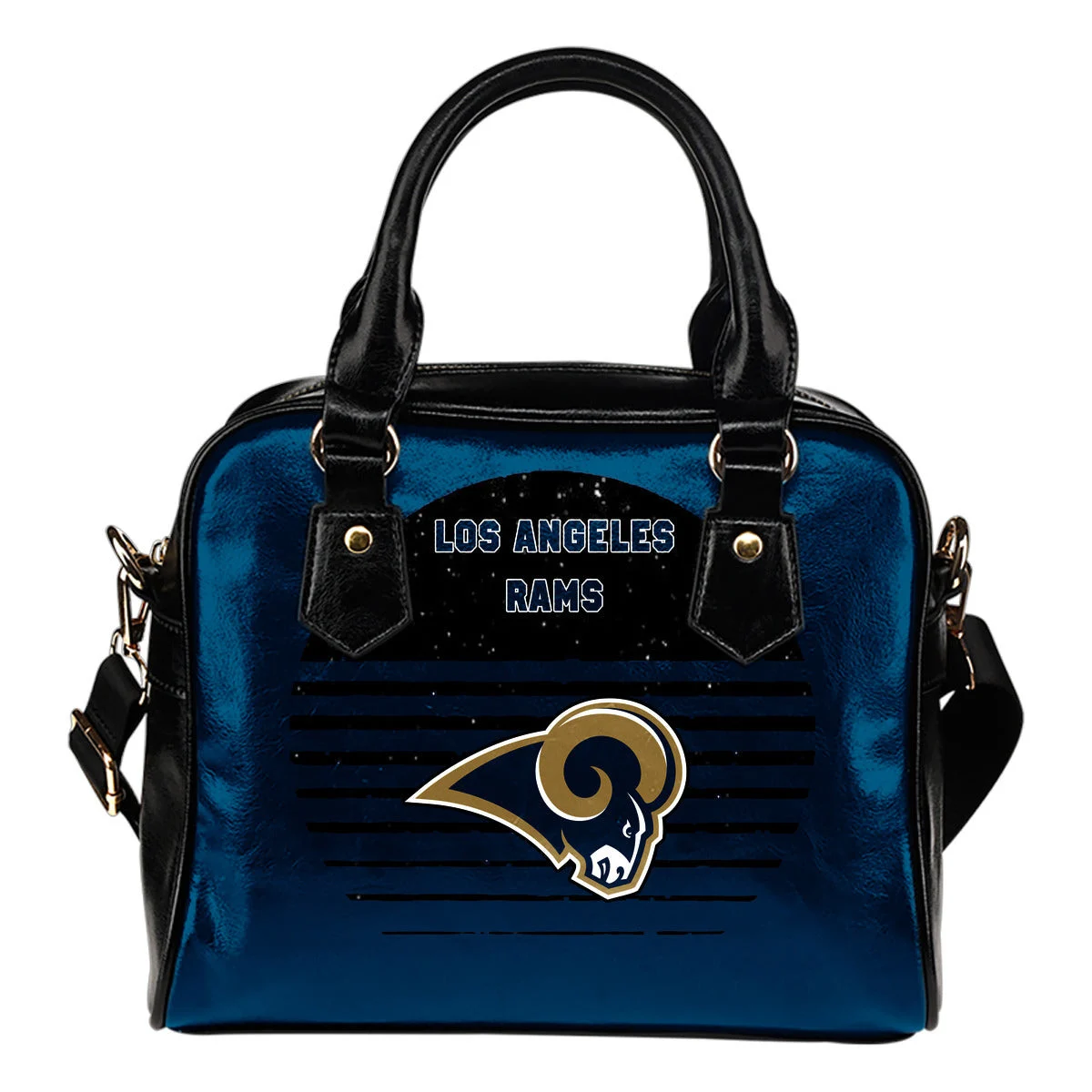 Back Fashion Round Charming Los Angeles Rams Shoulder Handbags Sb0801
