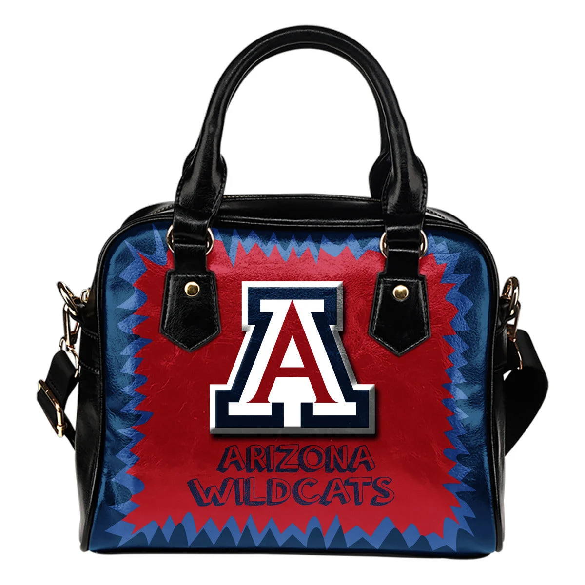 Jagged Saws Mouth Creepy Arizona Wildcats Shoulder Handbags Sb0801