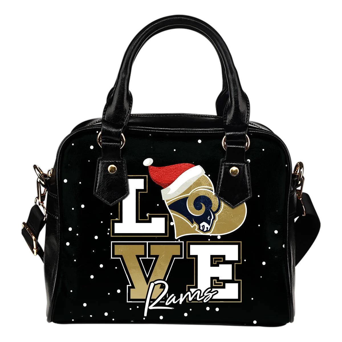 Love Word Christmas Sweet Los Angeles Rams Shoulder Handbags Sb0801