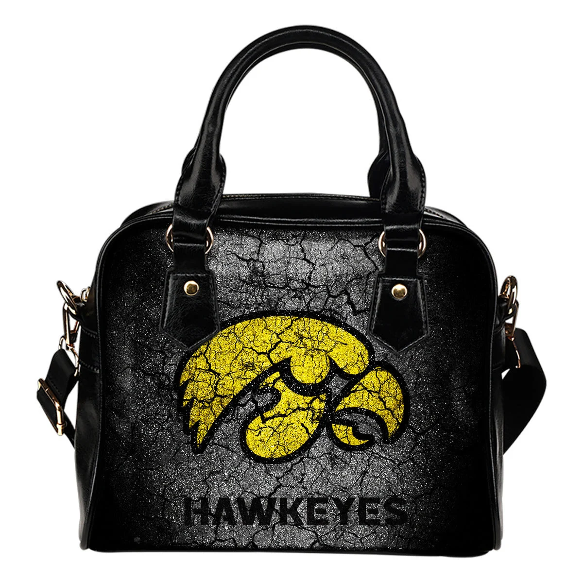 Wall Break Iowa Hawkeyes Shoulder Handbags Women Purse Sb0801