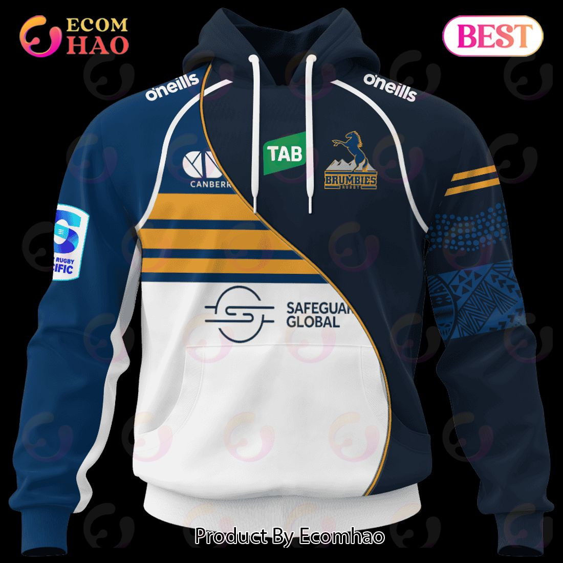 ACT Brumbies Super Rugby Mix Jerseys 2023 Personalized 3D Hoodie, Zip Hoodie, Man - Women, Warm, Premium Quality HZ0501