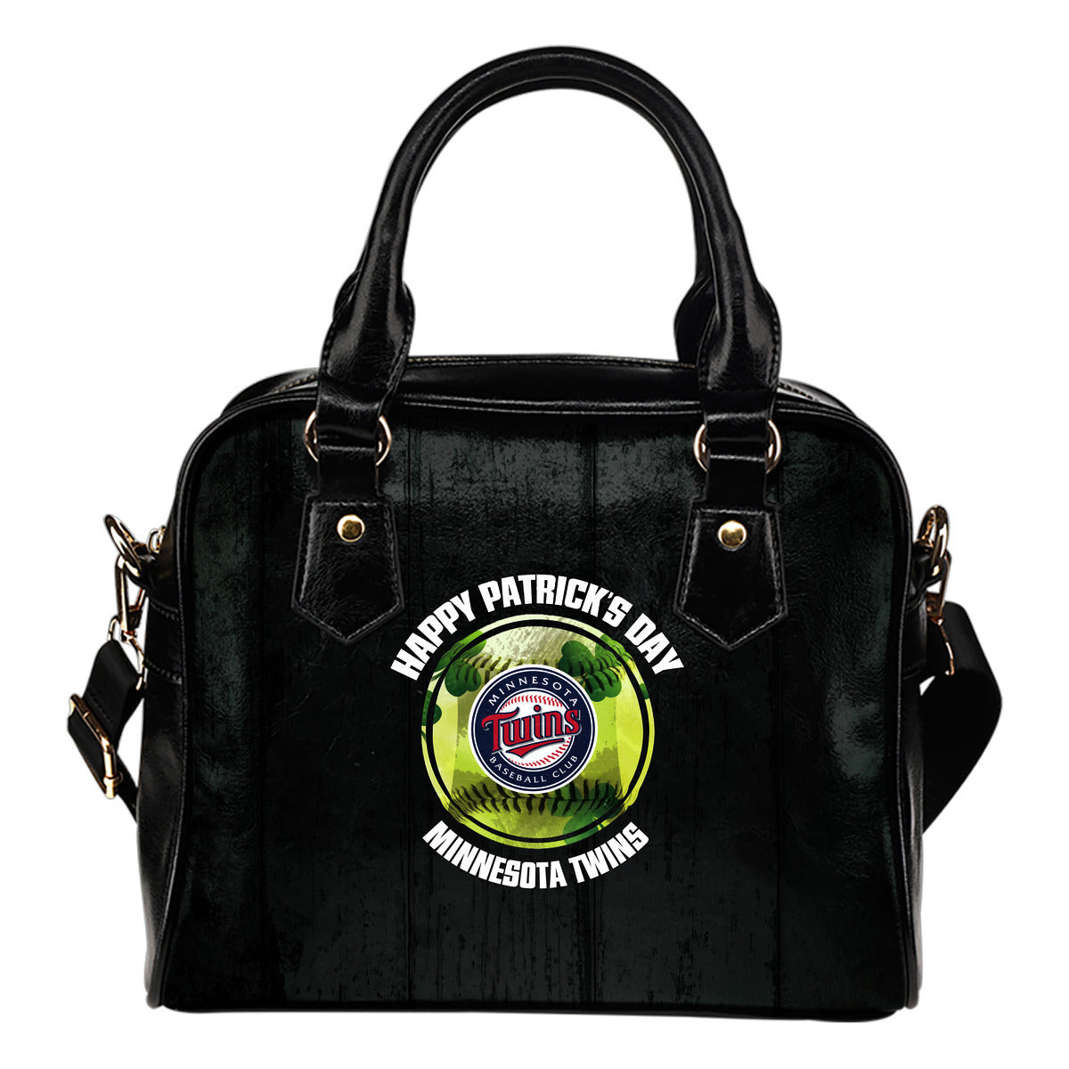 Retro Scene Lovely Shining Patrick's Day Minnesota Twins Shoulder Handbags Sb0801