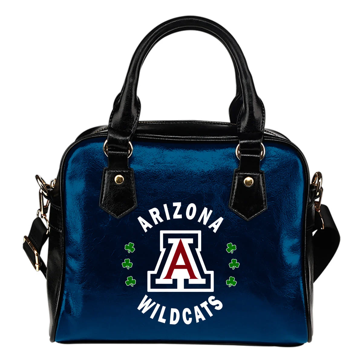 Central Beautiful Logo Circle Lucky Leaf Arizona Wildcats Shoulder Handbags Sb0801