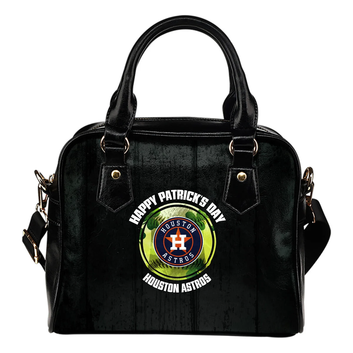 Retro Scene Lovely Shining Patrick's Day Houston Astros Shoulder Handbags Sb0801