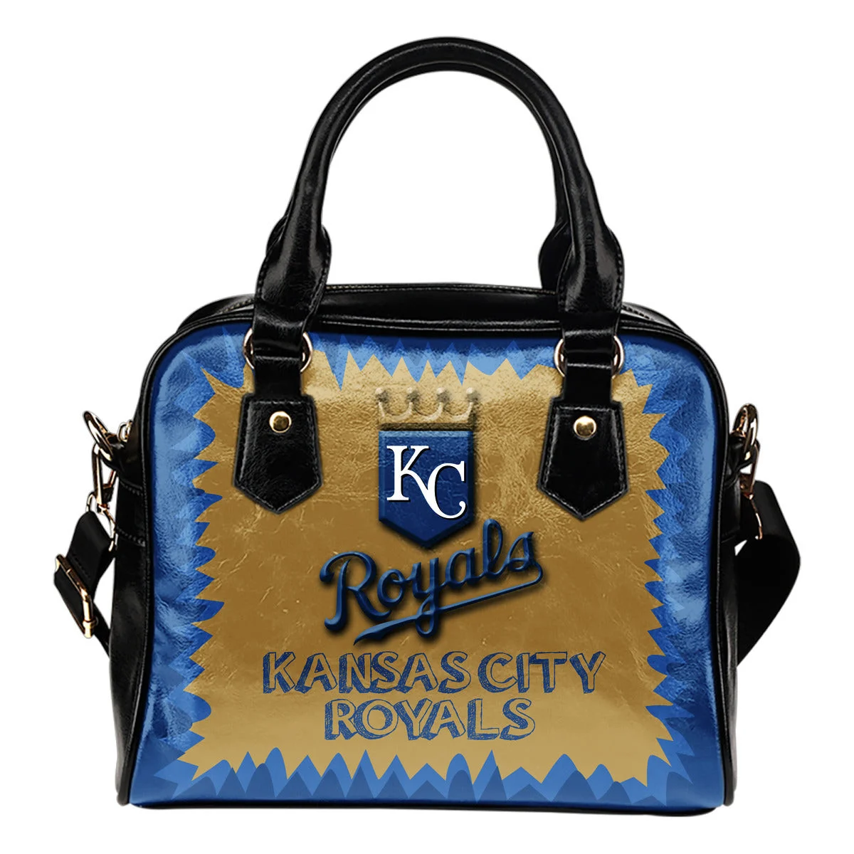 Jagged Saws Mouth Creepy Kansas City Royals Shoulder Handbags Sb0801