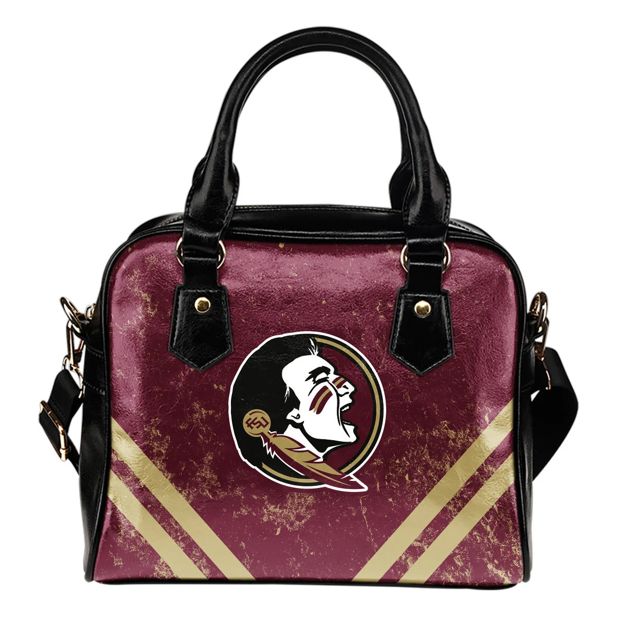 Couple Curves Light Good Logo Florida State Seminoles Shoulder Handbags Sb0801