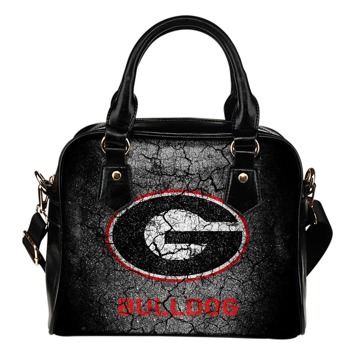 Wall Break Georgia Bulldogs Shoulder Handbags Women Purse Sb0801