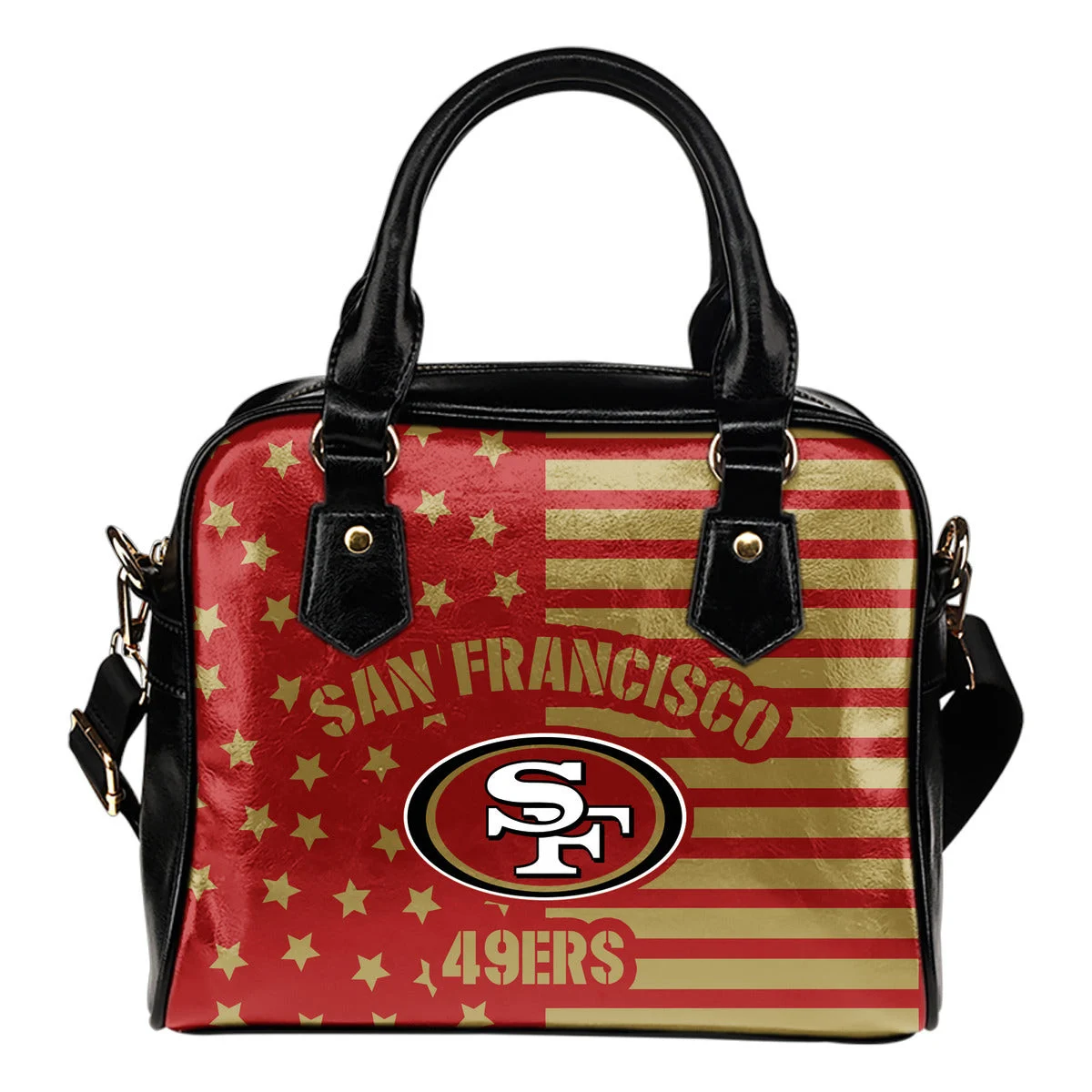Twinkle Star With Line San Francisco 49ers Shoulder Handbags Sb0801