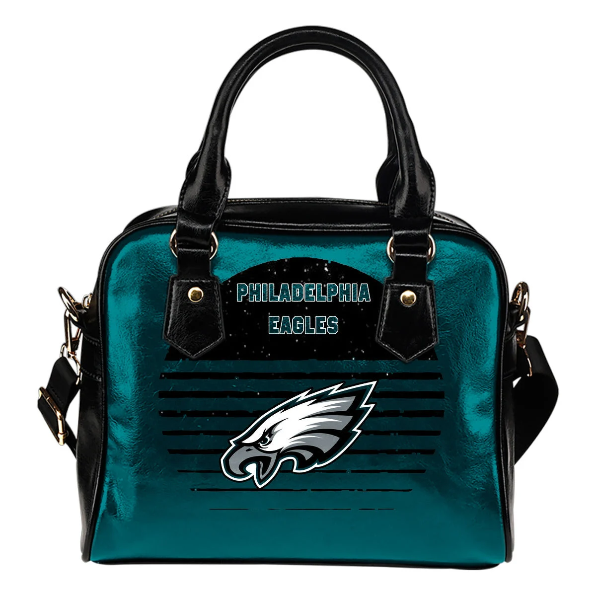 Back Fashion Round Charming Philadelphia Eagles Shoulder Handbags Sb0801