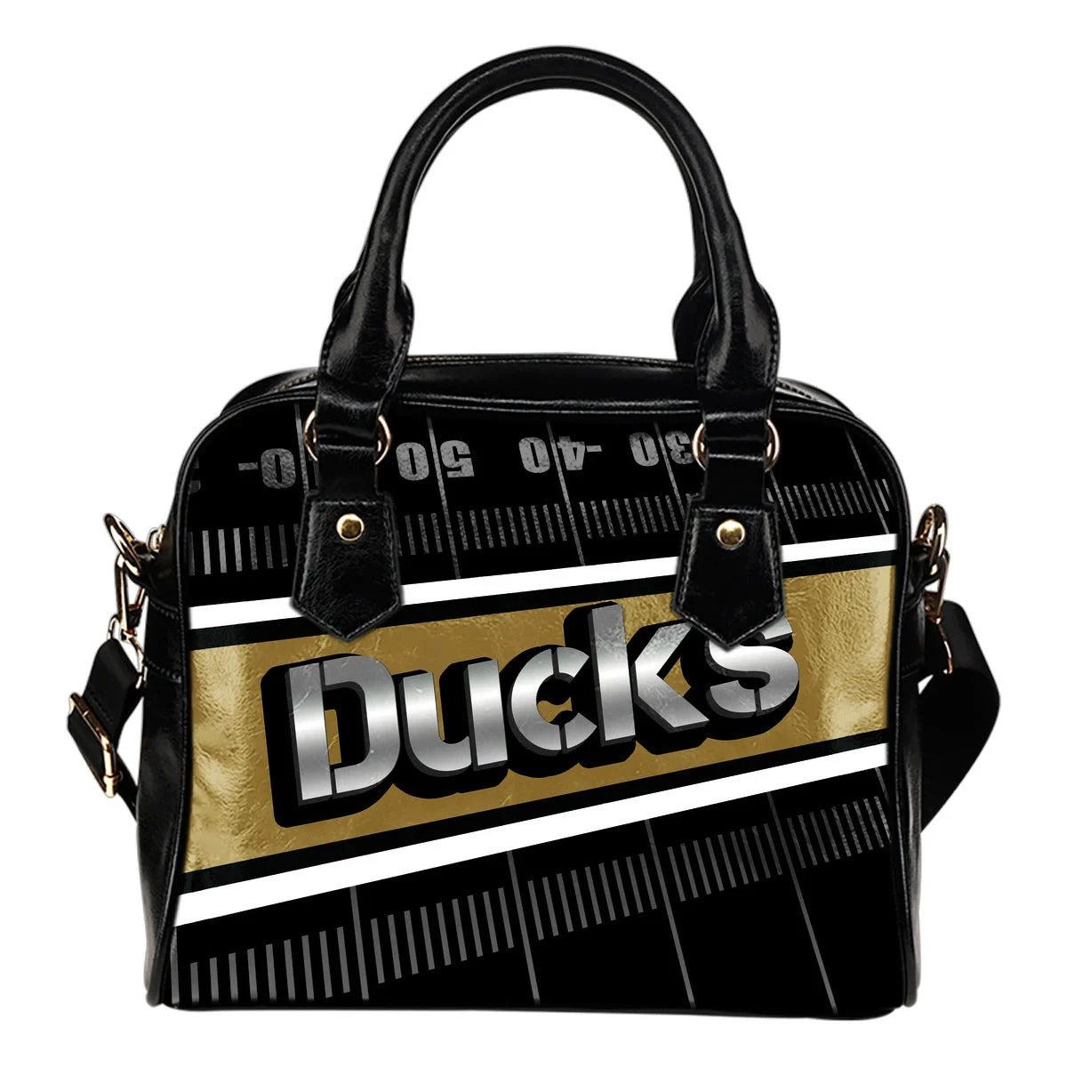 Anaheim Ducks Silver Name Colorful Shoulder Handbags Sb0801