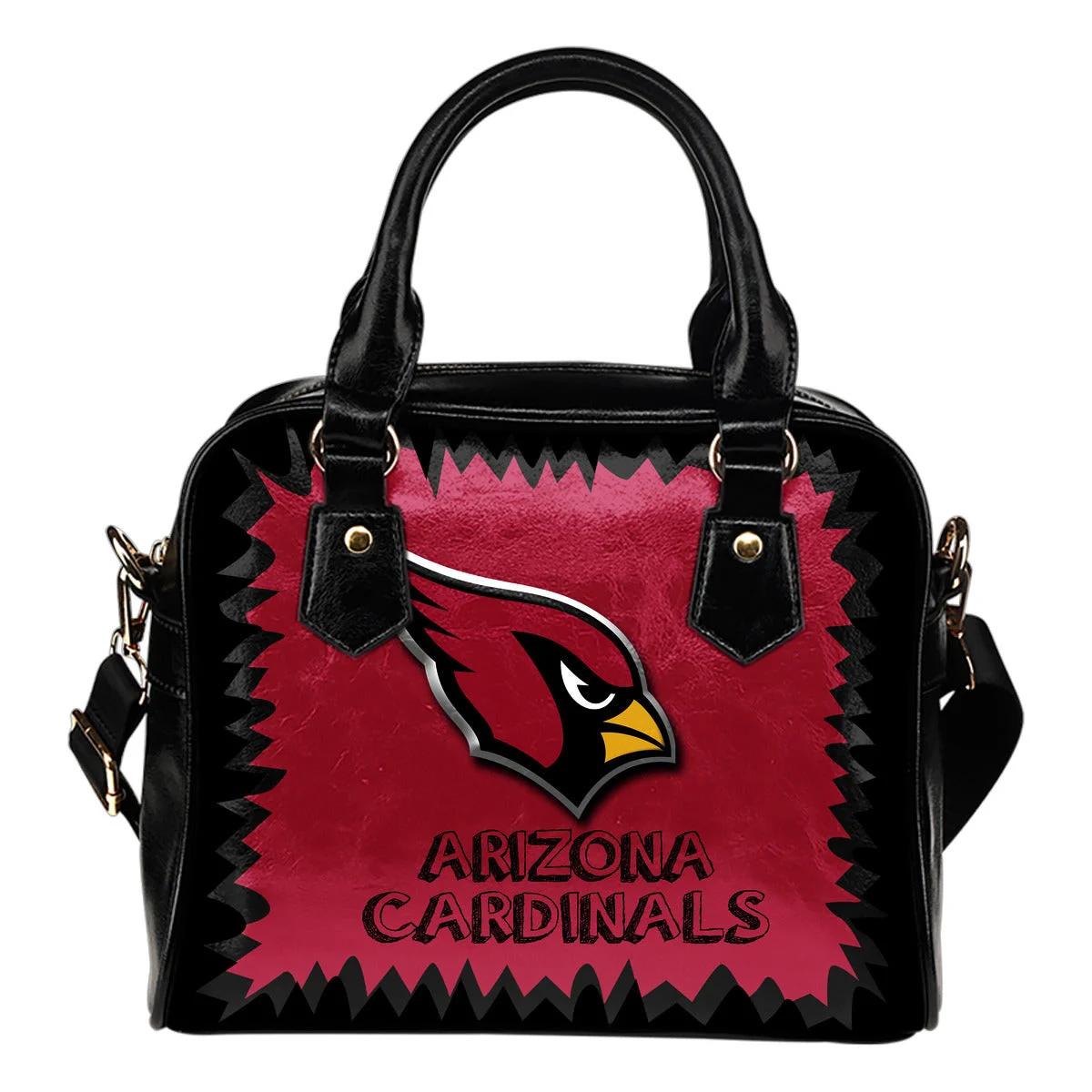 Jagged Saws Mouth Creepy Arizona Cardinals Shoulder Handbags Sb0801