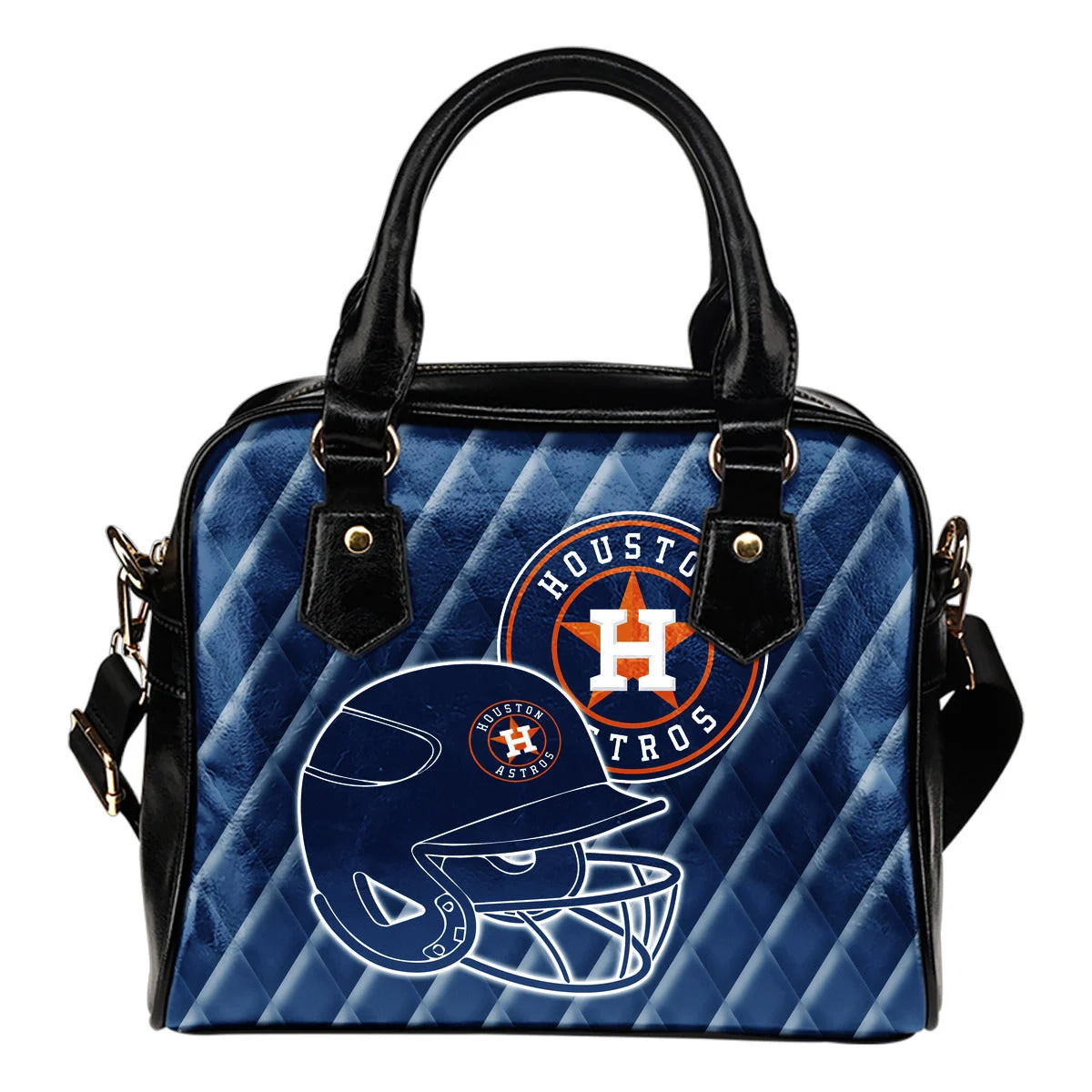 Couple Helmet Enchanting Logo Houston Astros Shoulder Handbags Sb0801