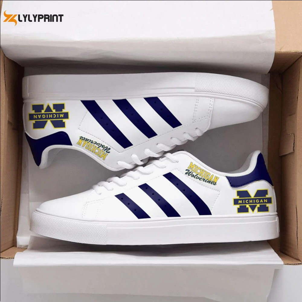 Michigan Wolverines 1 Skate Shoes For Men Women Fans Gift , Trendy Style Sneakers ST0801