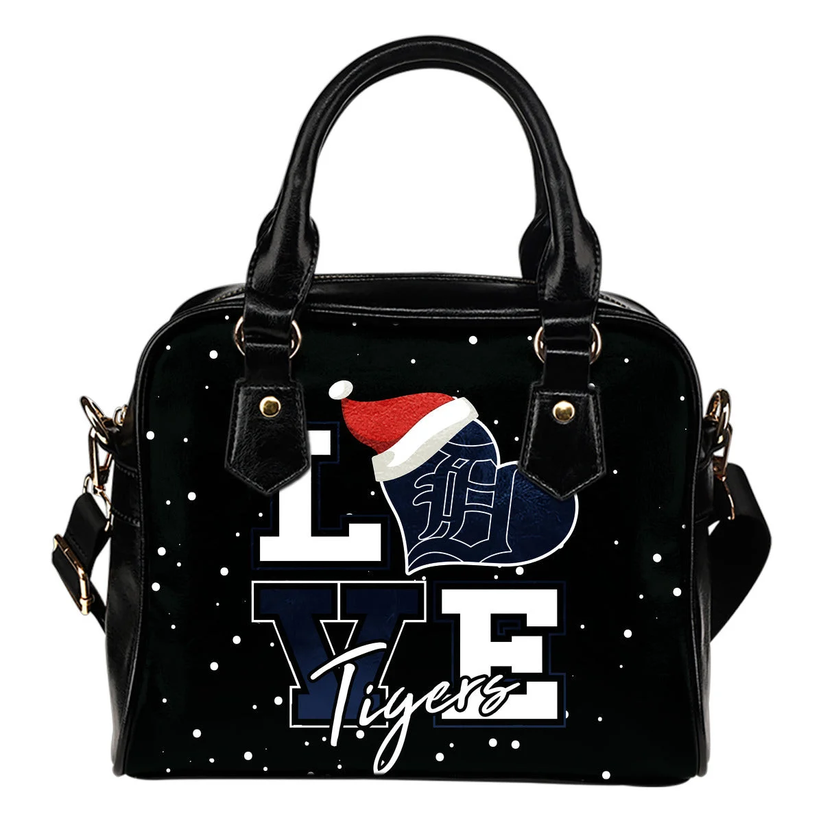 Love Word Christmas Sweet Detroit Tigers Shoulder Handbags Sb0801