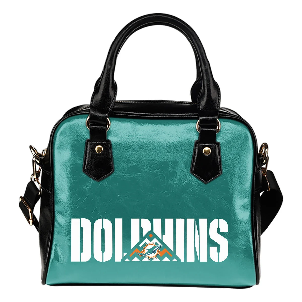 Miami Dolphins Mass Triangle Shoulder Handbags Sb0801