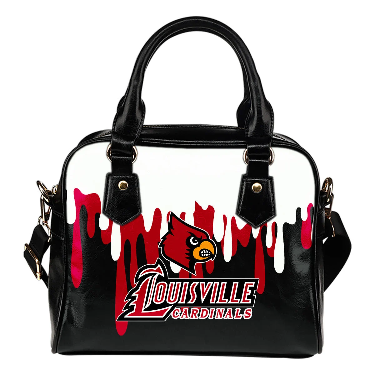 Color Leak Down Colorful Louisville Cardinals Shoulder Handbags Sb0801