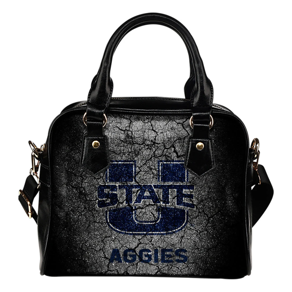Wall Break Utah State Aggies Shoulder Handbags Women Purse Sb0801