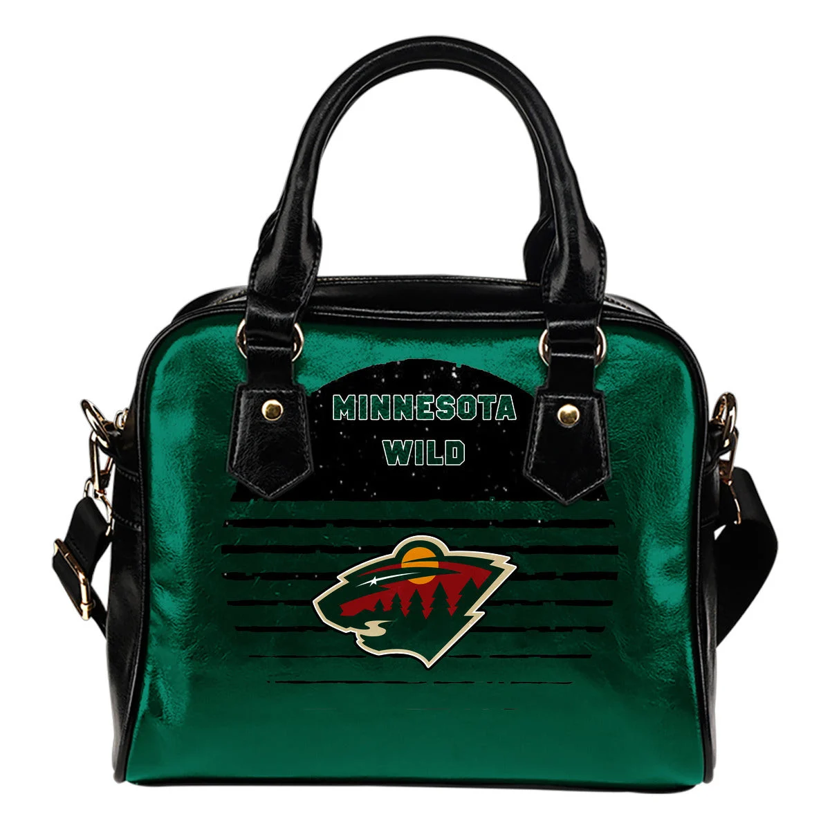Back Fashion Round Charming Minnesota Wild Shoulder Handbags Sb0801
