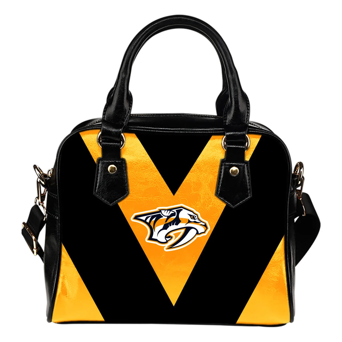 Triangle Double Separate Colour Nashville Predators Shoulder Handbags Sb0801