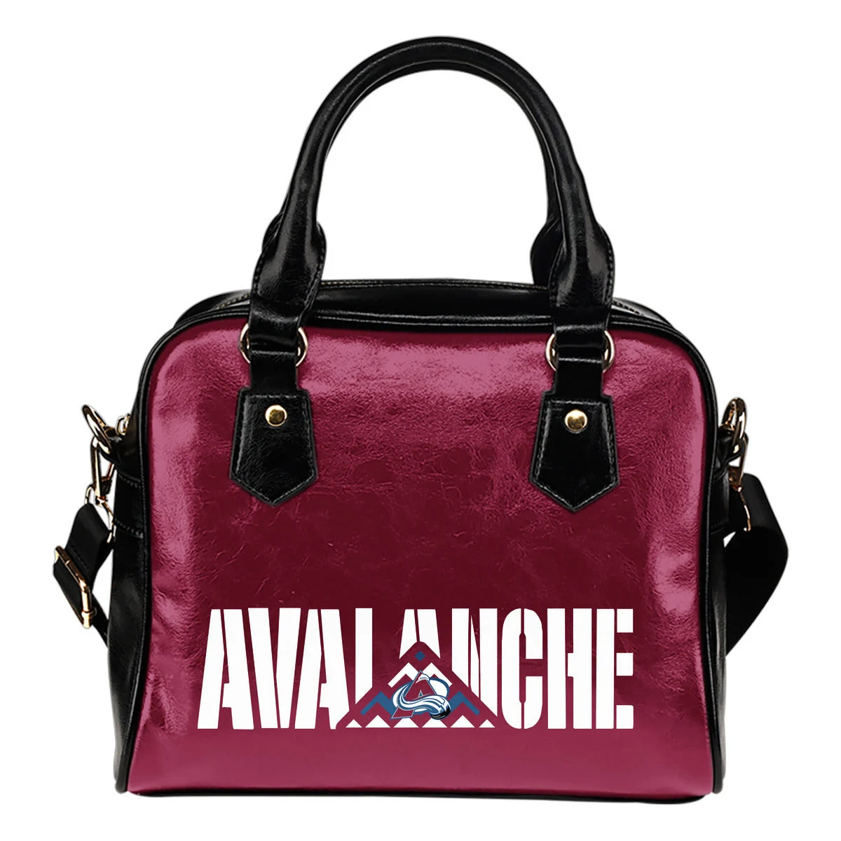 Colorado Avalanche Mass Triangle Shoulder Handbags Sb0801