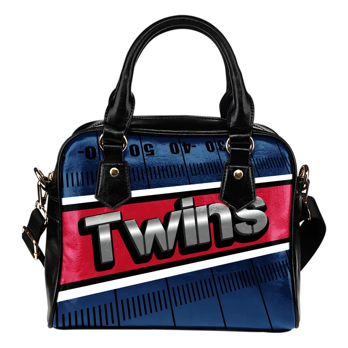 Minnesota Twins Silver Name Colorful Shoulder Handbags Sb0801