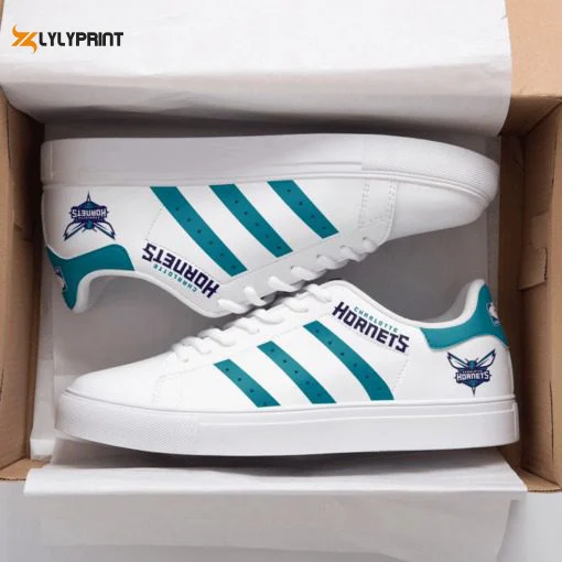 Charlotte Hornets Skate Shoes For Men Women Fans Gift , Trendy Style Sneakers ST0801
