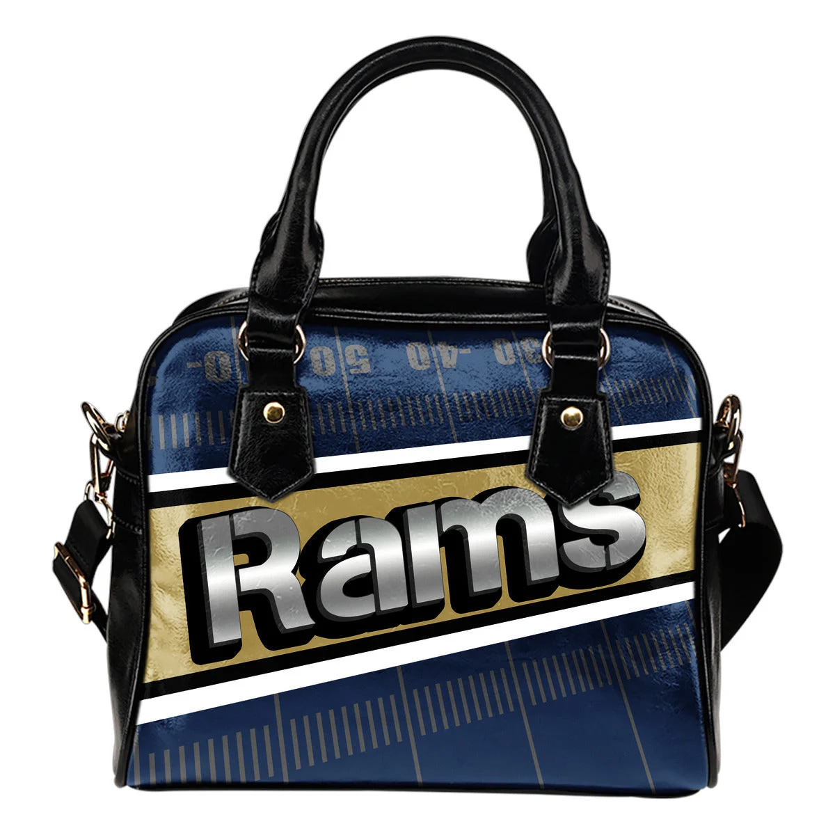 Los Angeles Rams Silver Name Colorful Shoulder Handbags Sb0801