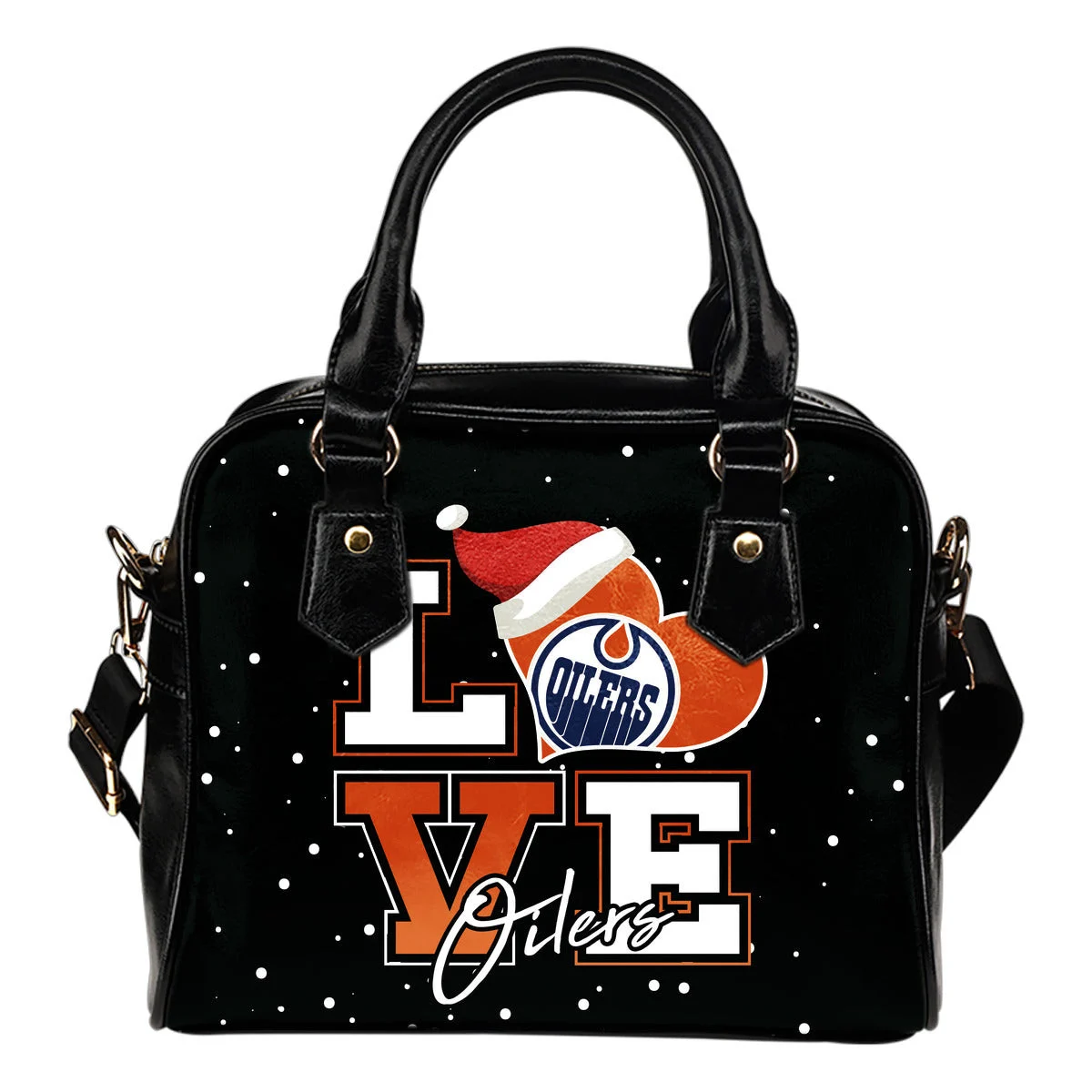 Love Word Christmas Sweet Edmonton Oilers Shoulder Handbags Sb0801