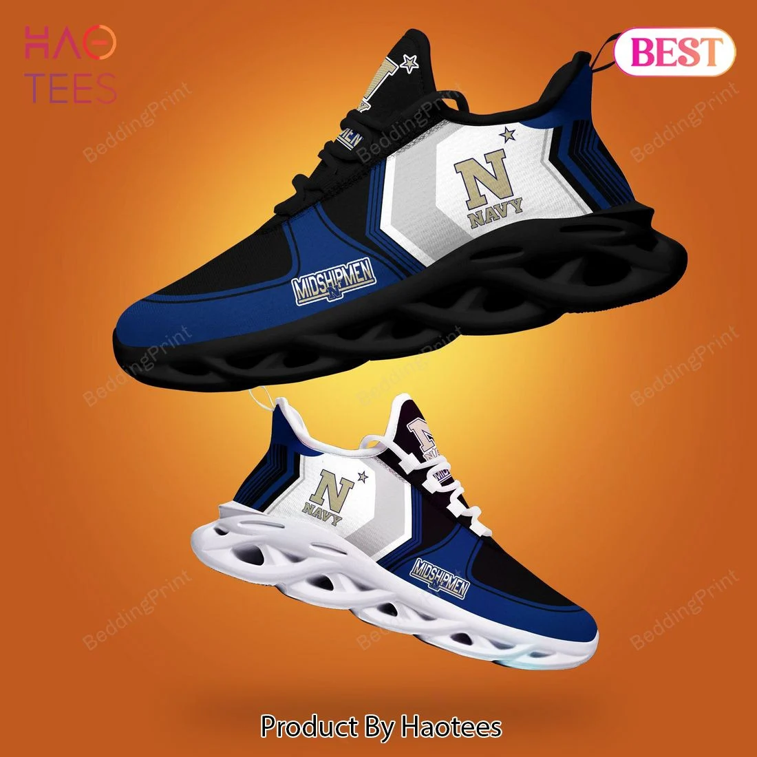 Navy Midshipmen Blue Mix White Max Soul Shoes  MS0601
