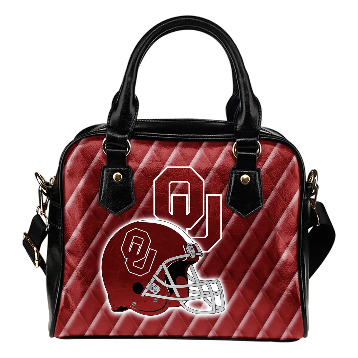 Couple Helmet Enchanting Logo Oklahoma Sooners Shoulder Handbags Sb0801