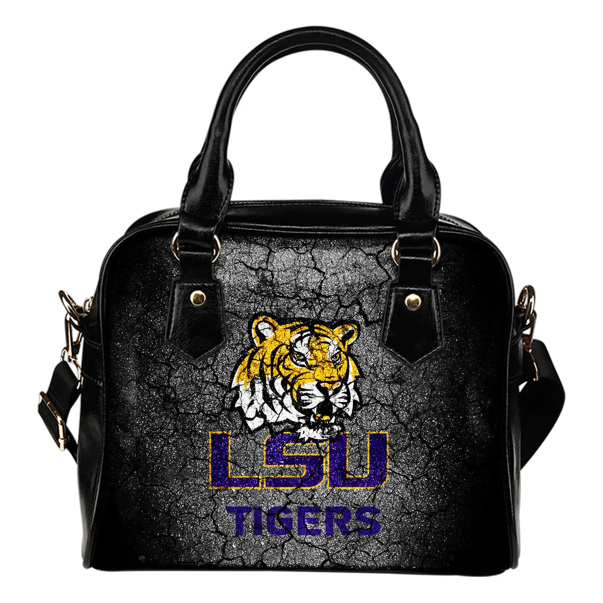 Wall Break LSU Tigers Shoulder Handbags Women Purse Sb0801