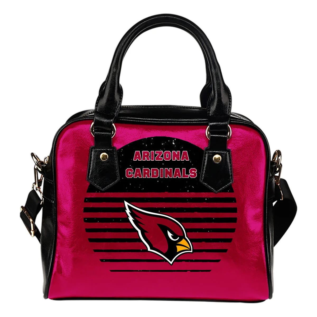 Back Fashion Round Charming Arizona Cardinals Shoulder Handbags Sb0801