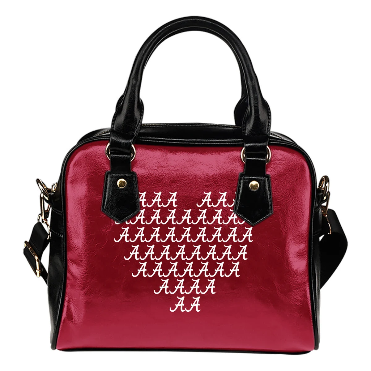 Alabama Crimson Tide Heart Shoulder Handbags Women Purse Sb0801