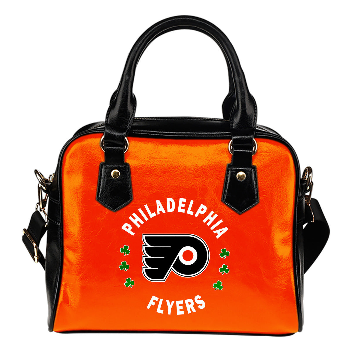 Central Beautiful Logo Circle Lucky Leaf Philadelphia Flyers Shoulder Handbags Sb0801