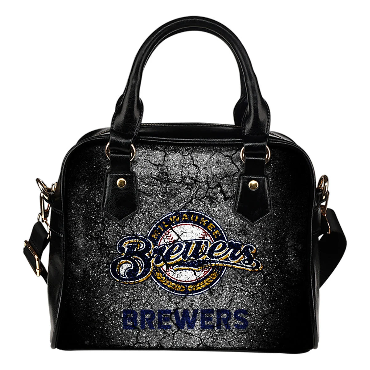 Wall Break Milwaukee Brewers Shoulder Handbags Women Purse Sb0801