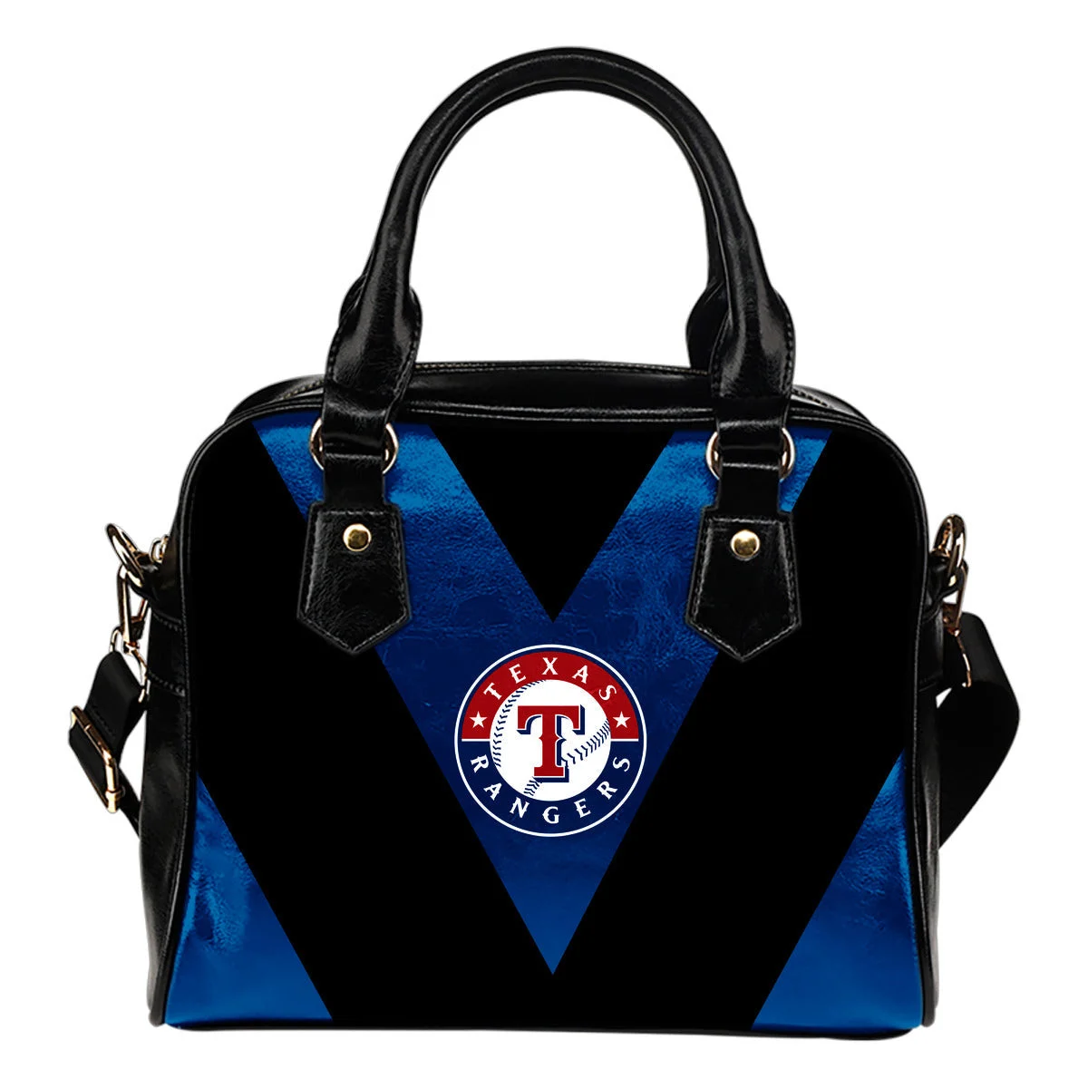 Triangle Double Separate Colour Texas Rangers Shoulder Handbags Sb0801
